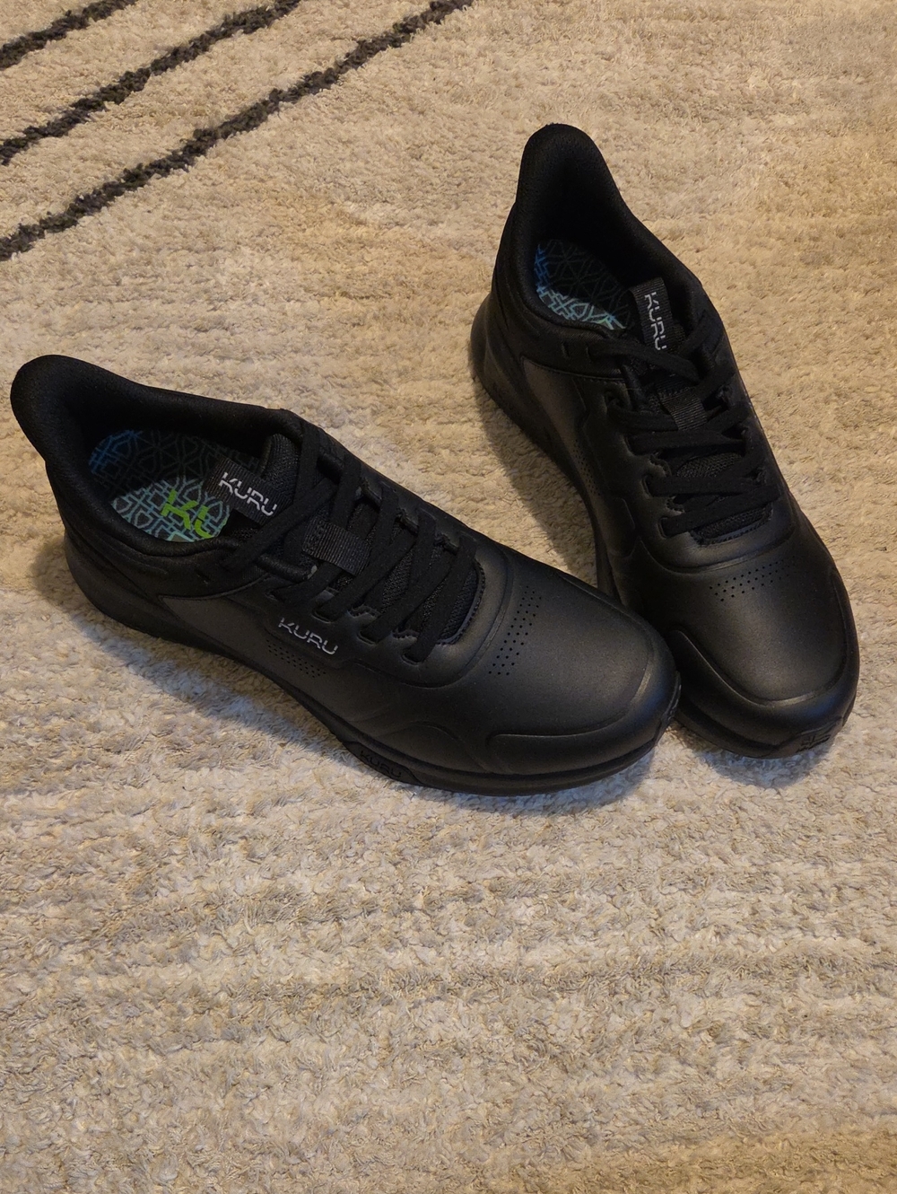 KURU Shift Men's Black Anti Slip Athletic Sneakers